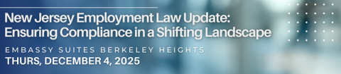 Employment Law Update NJ